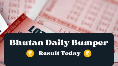 bhutan daily result chart